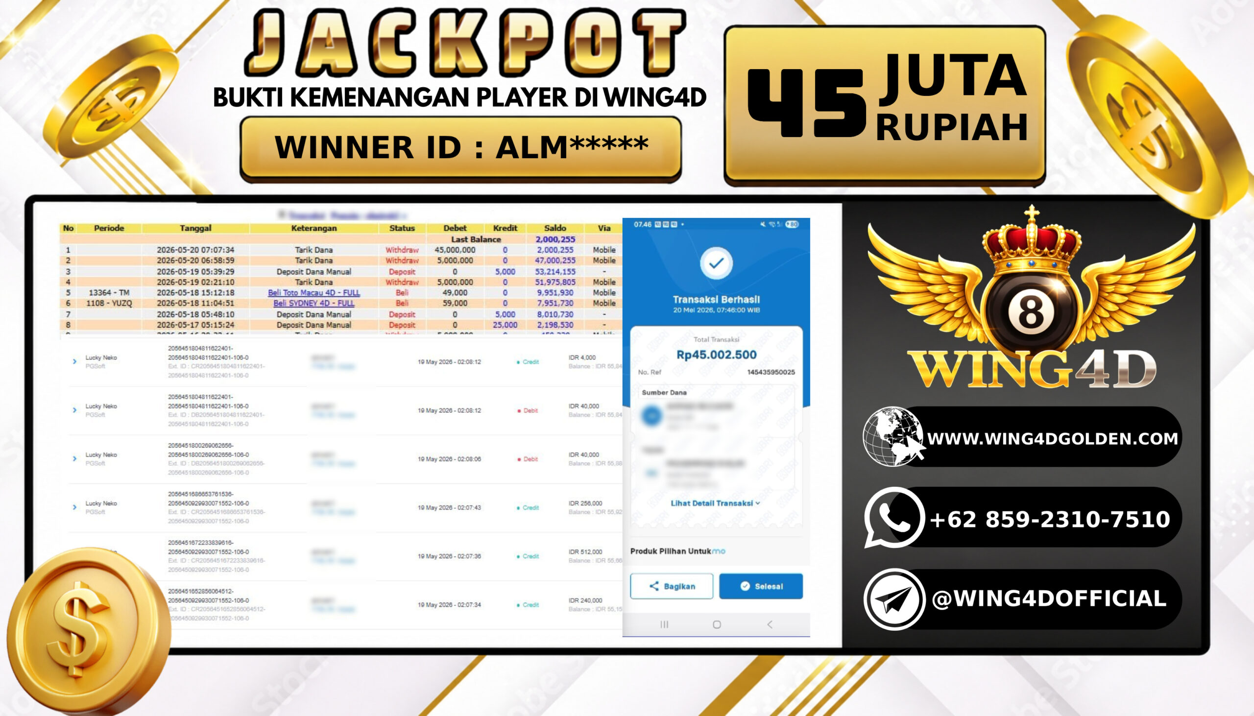 Prediksi WING4D | Prediksi dan RTP Jitu Situs WING4D