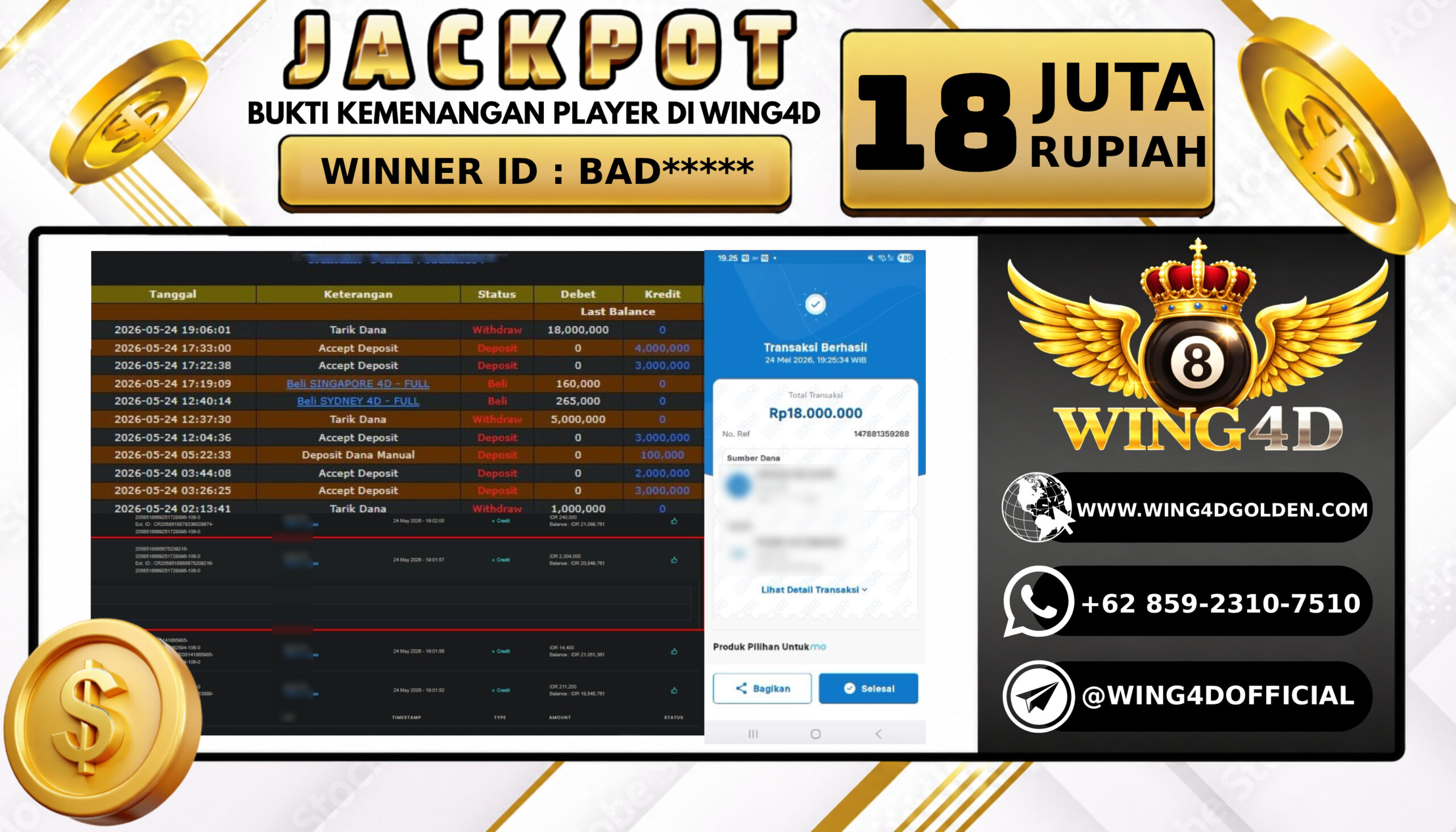 Prediksi WING4D | Prediksi dan RTP Jitu Situs WING4D