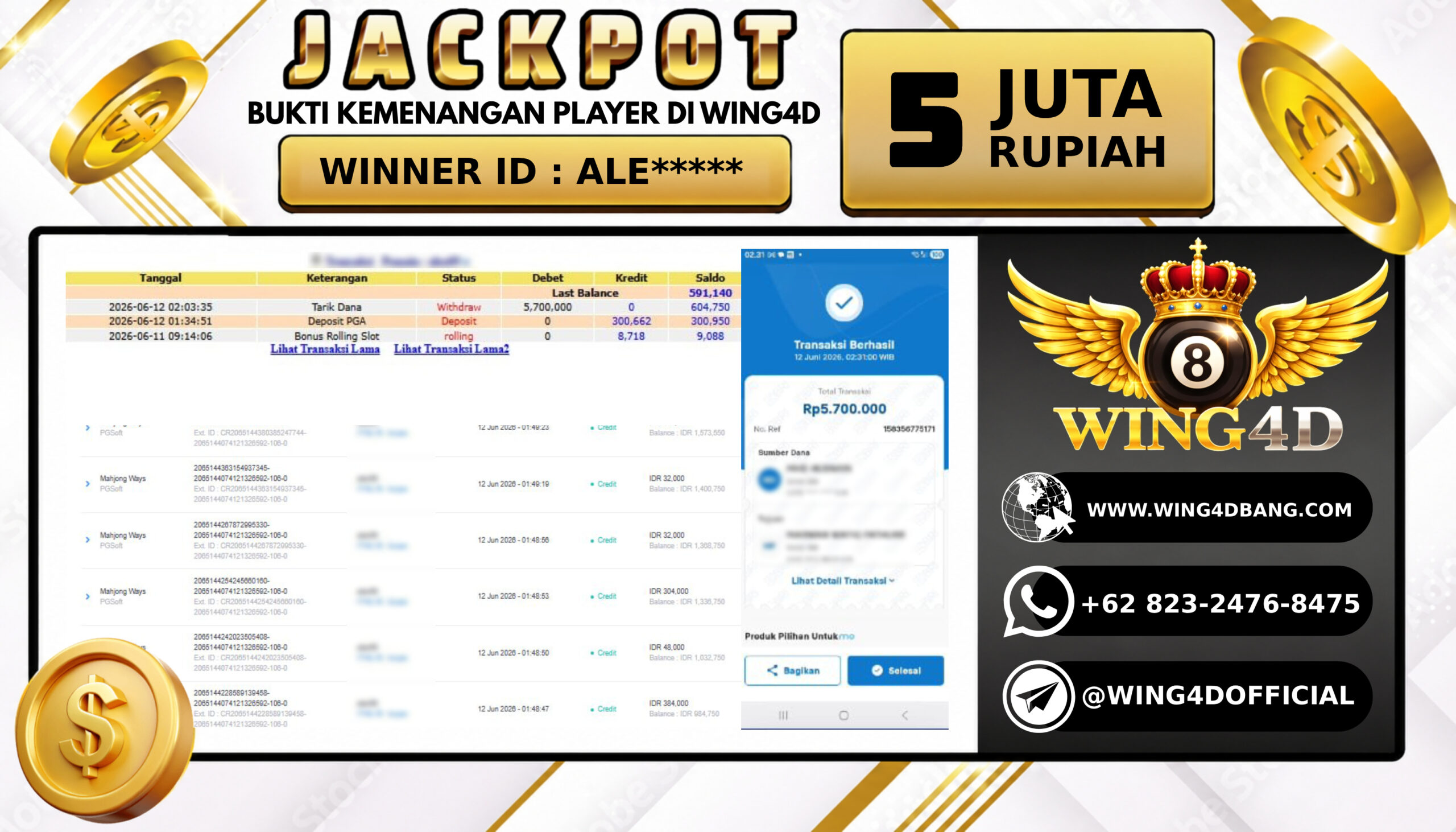 Prediksi WING4D | Prediksi dan RTP Jitu Situs WING4D