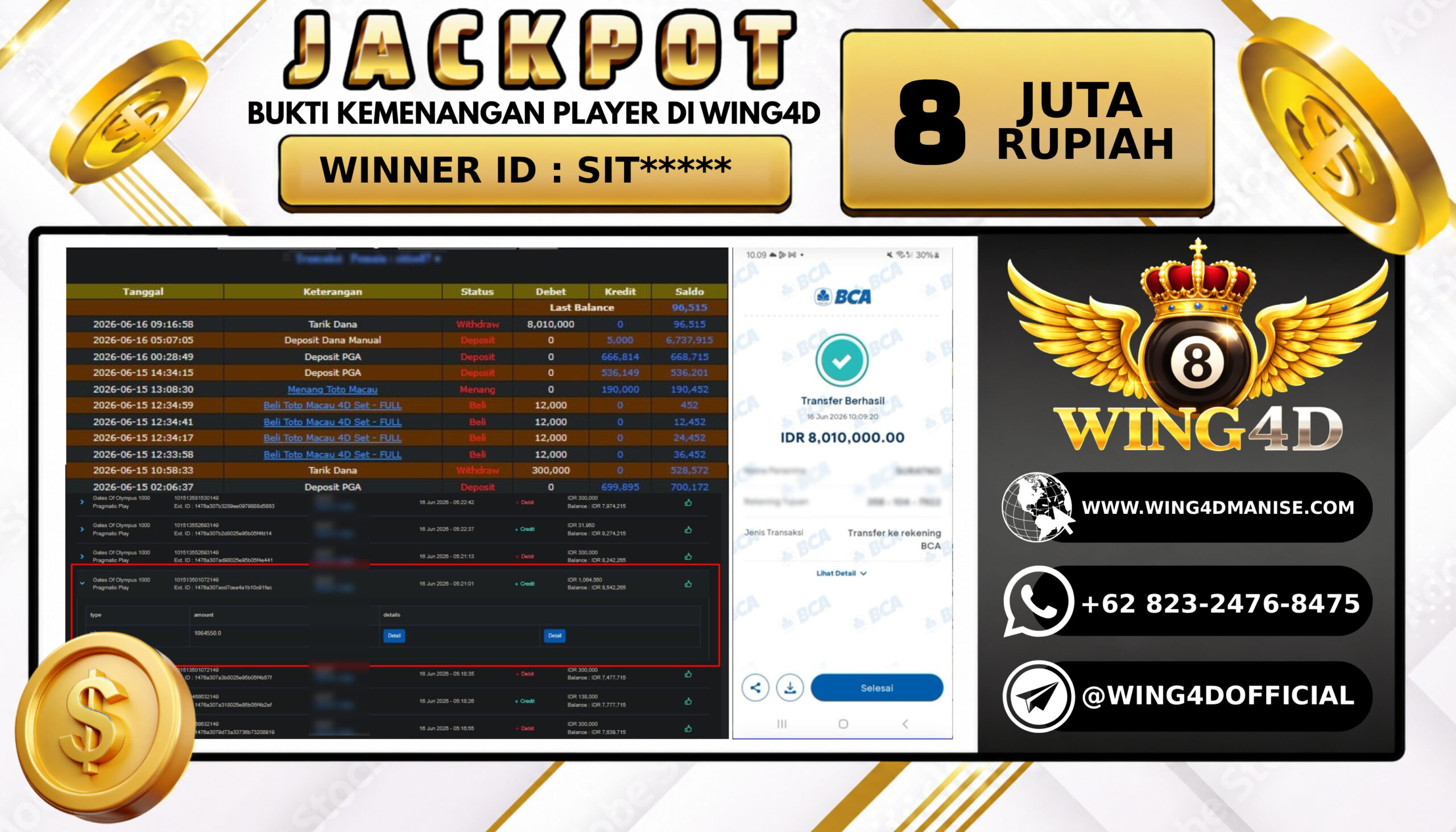 Prediksi WING4D | Prediksi dan RTP Jitu Situs WING4D