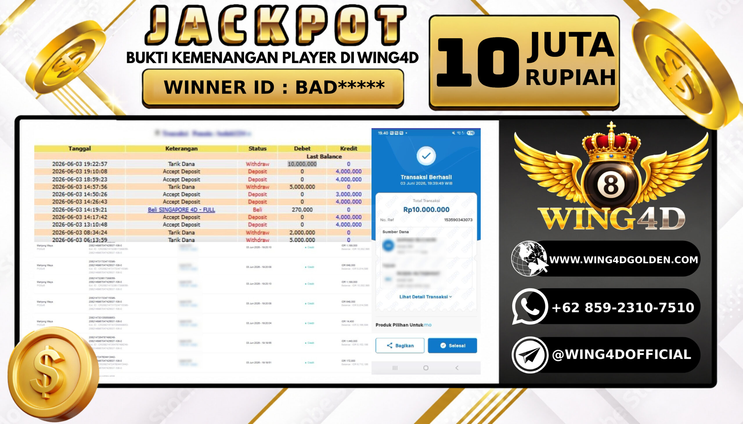 Prediksi WING4D | Prediksi dan RTP Jitu Situs WING4D