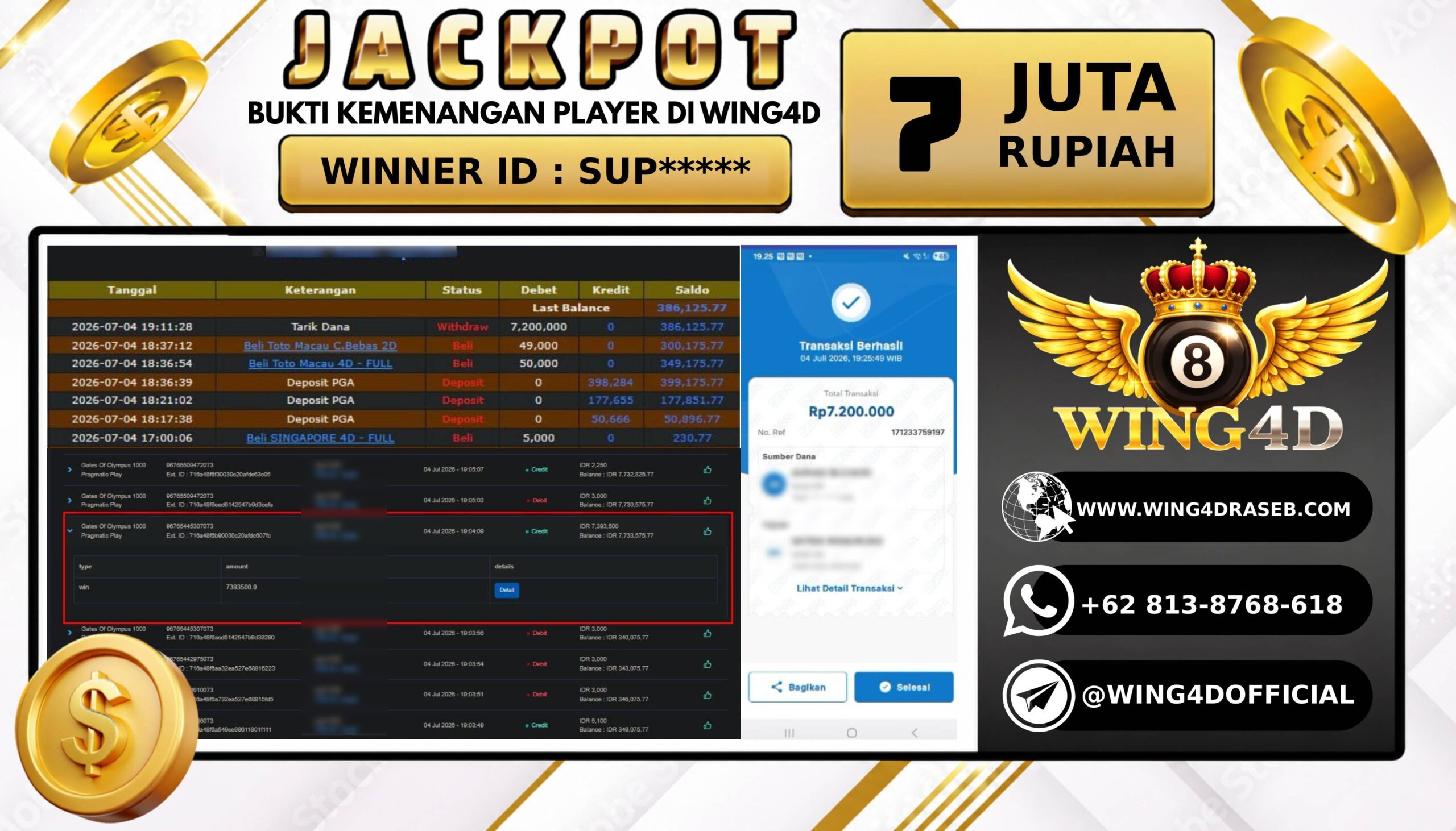 Prediksi WING4D | Prediksi dan RTP Jitu Situs WING4D