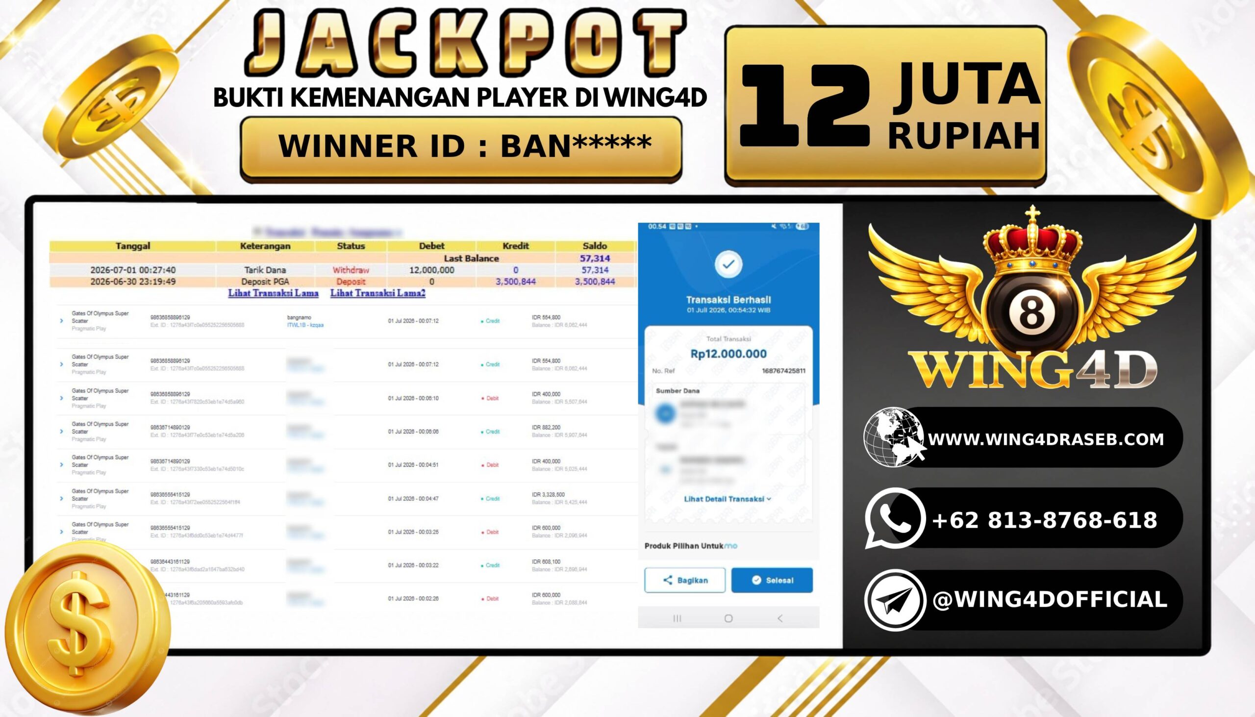 Prediksi WING4D | Prediksi dan RTP Jitu Situs WING4D