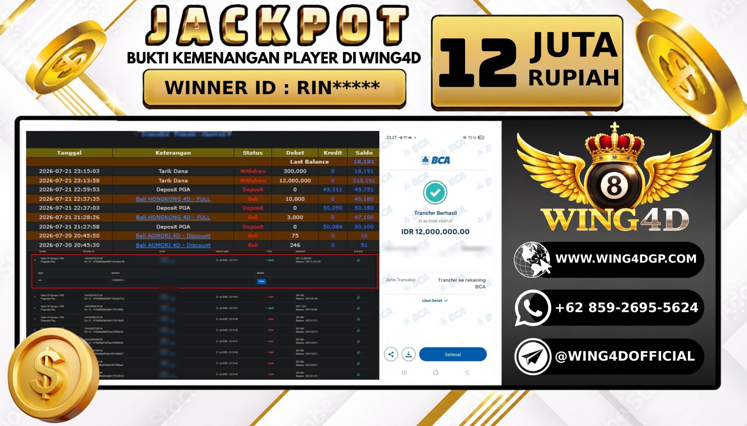 Prediksi WING4D | Prediksi dan RTP Jitu Situs WING4D