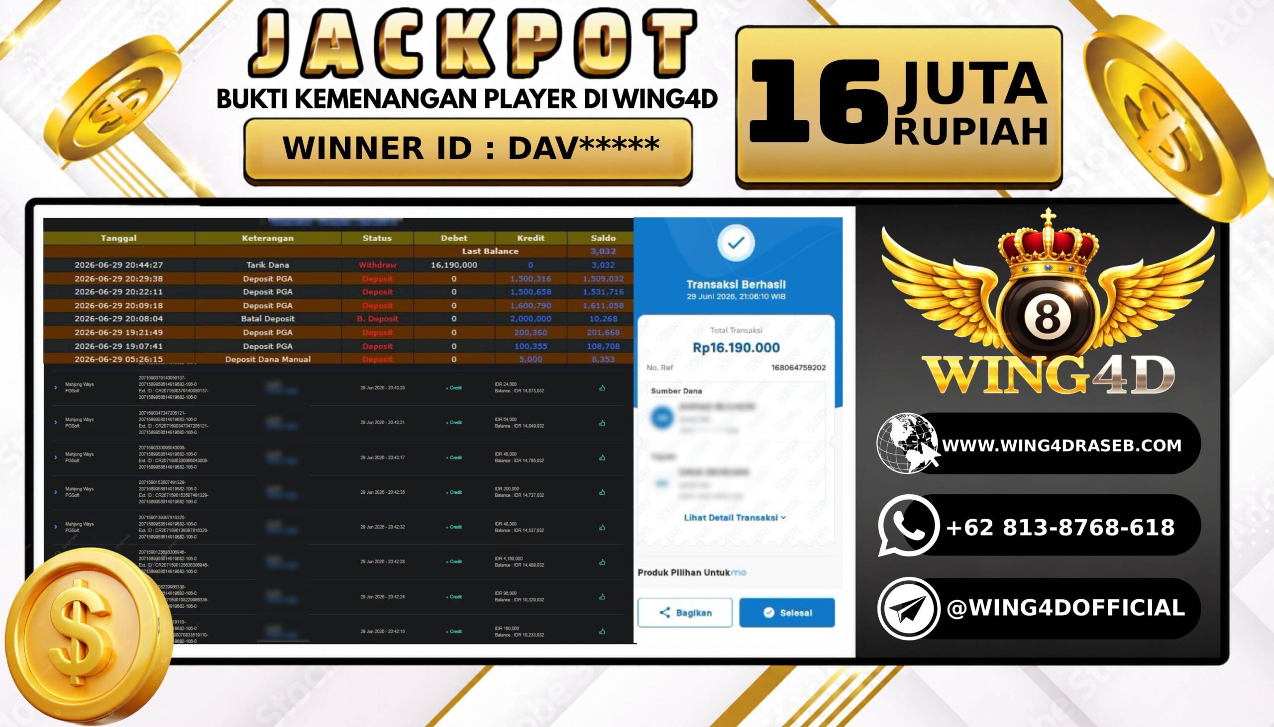 Prediksi WING4D | Prediksi dan RTP Jitu Situs WING4D