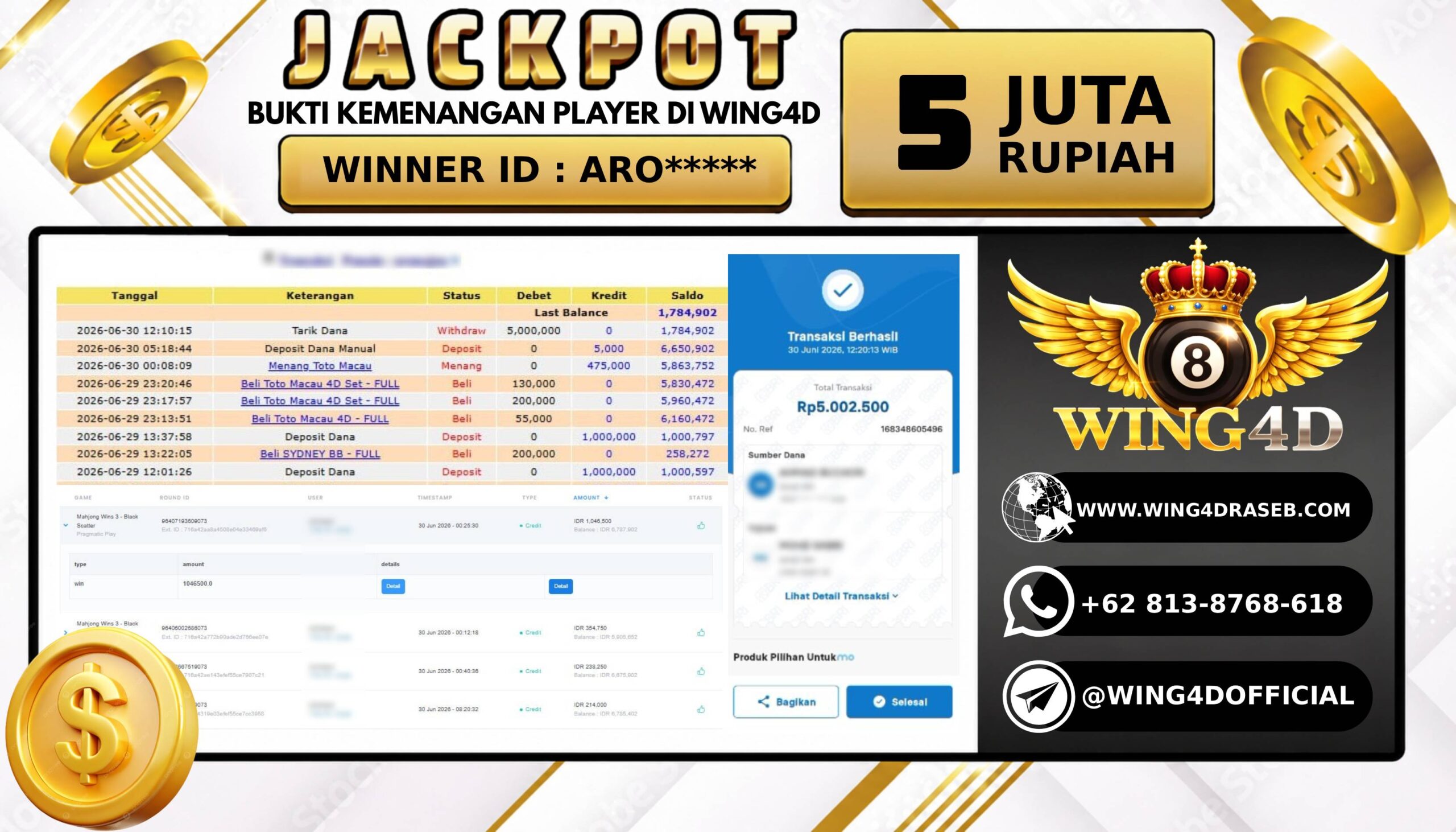 Prediksi WING4D | Prediksi dan RTP Jitu Situs WING4D